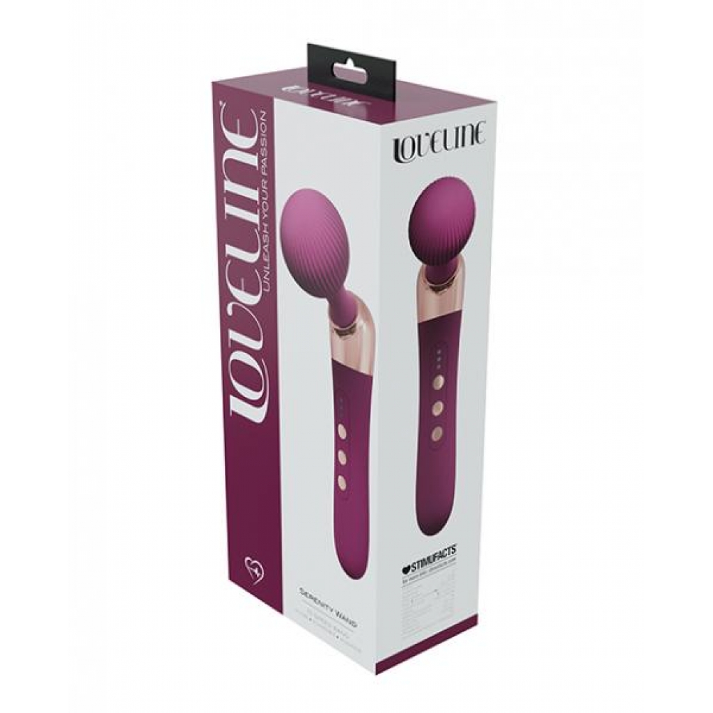 Shots Loveline Serenity Wand Massager - Burgundy - Body Massagers