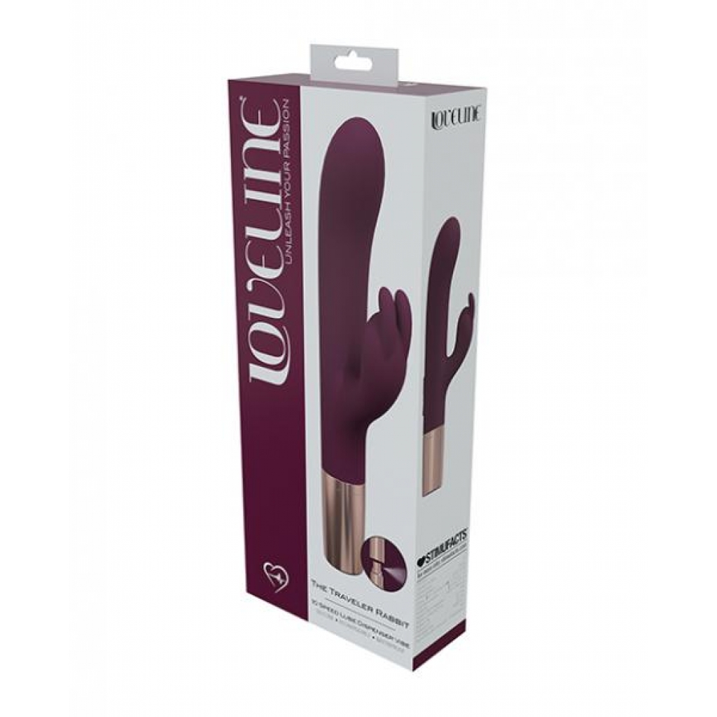 Shots Loveline Traveler Rabbit Vibrator - Burgundy - Rabbit Vibrators