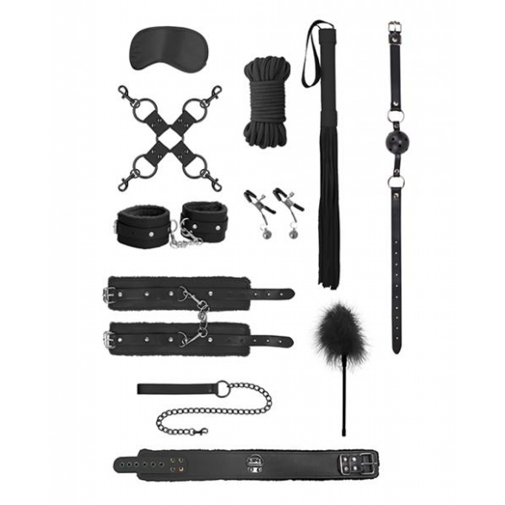 Ouch Intermediate Bondage Kit Black - BDSM Kits