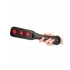 Ouch Hearts Impression Paddle Black - Paddles