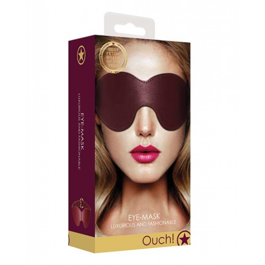 Shots Ouch Halo Eyemask - Burgundy - Blindfolds