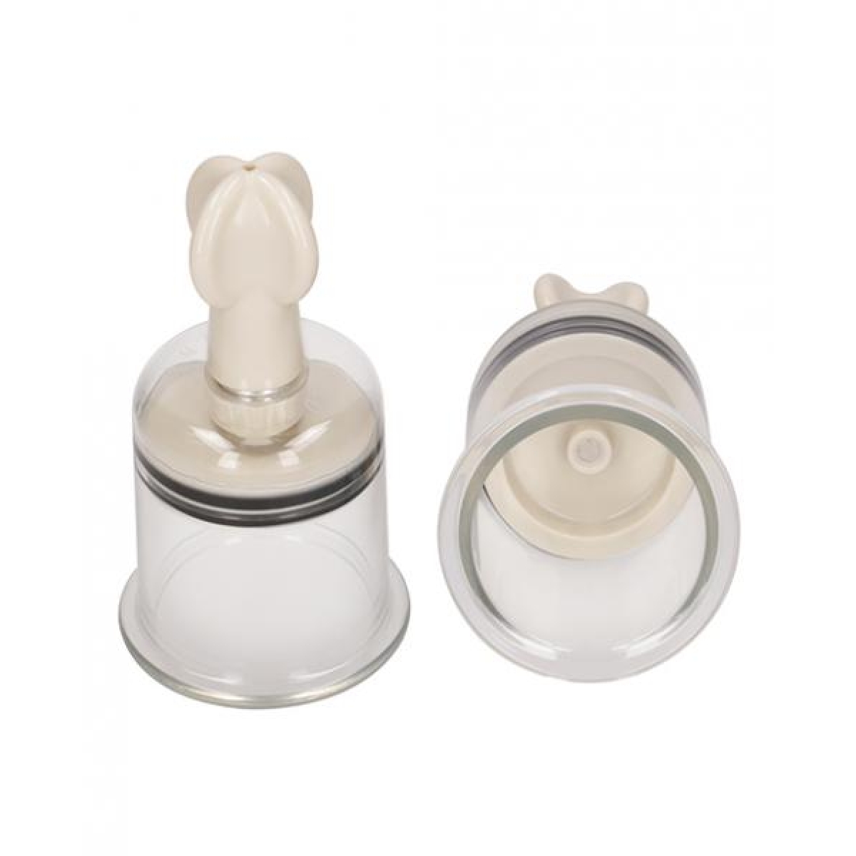 Pumped Nipple Suctions Set Large Clear