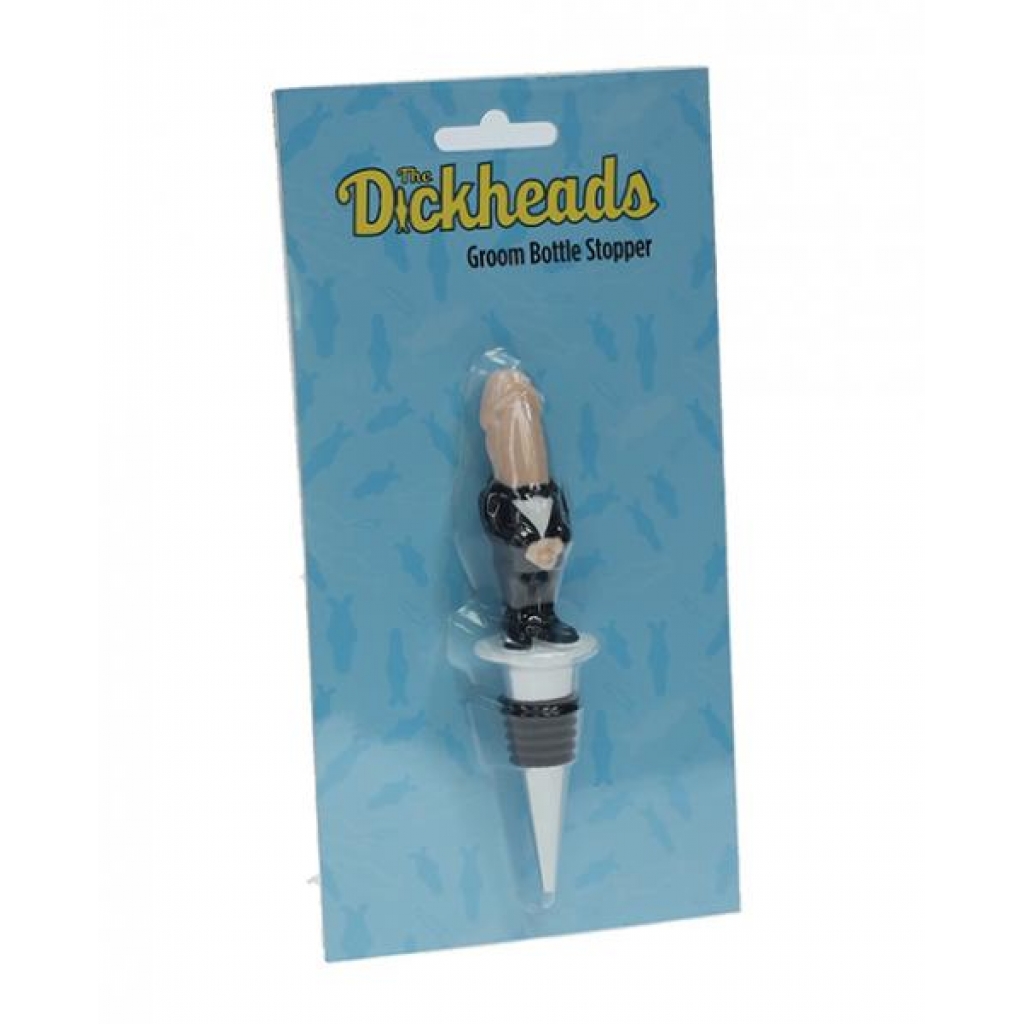 Shots The Dickheads Groom Bottle Stopper - Serving Ware