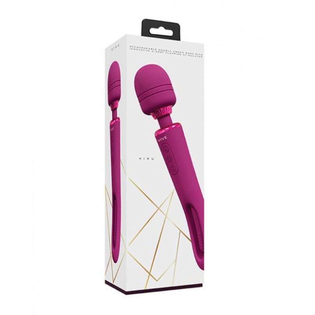 Shots Vive Kiku Double Ended Wand & G-spot Stimulator - Pink - Body Massagers