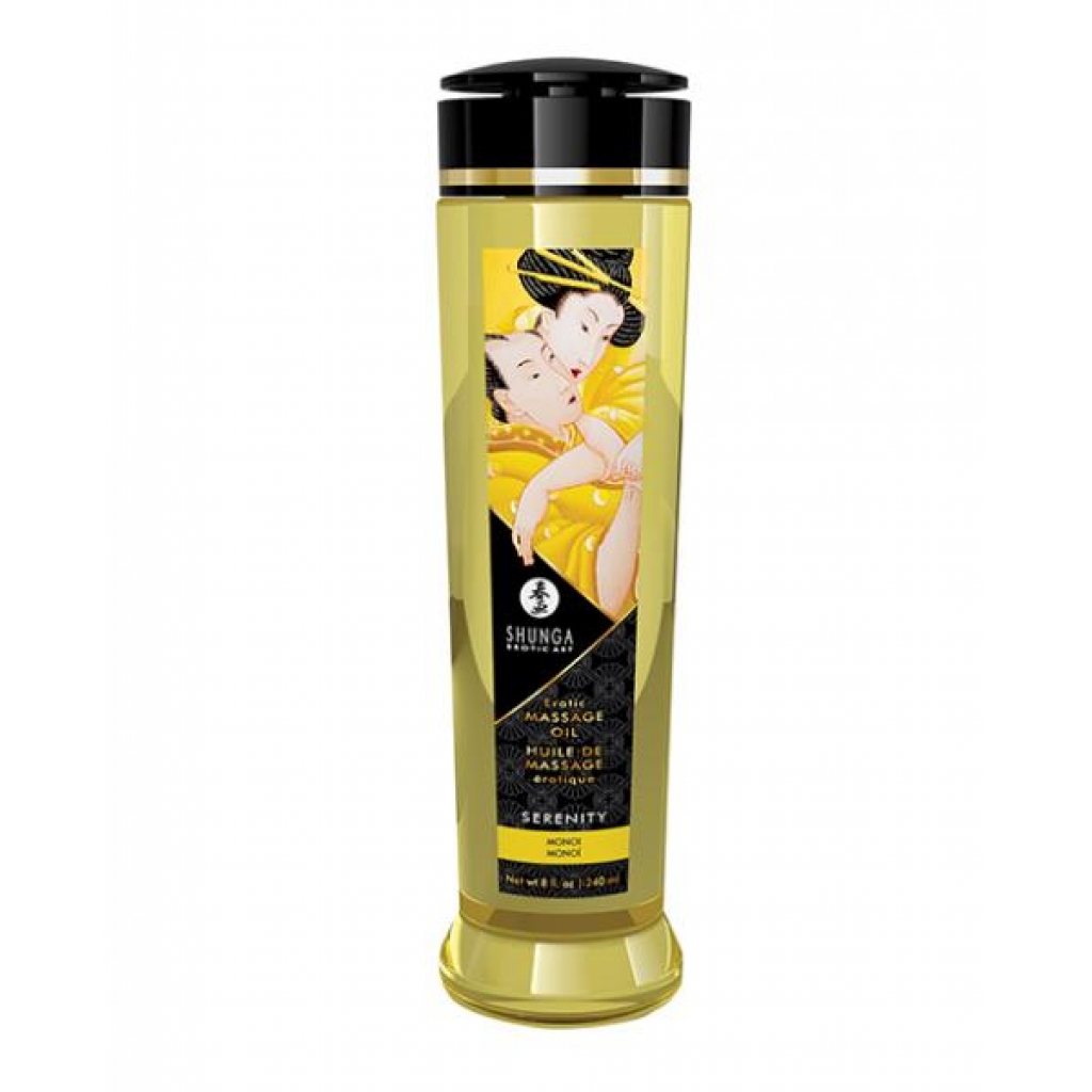 Shunga Erotic Massage Oil - 8.5 Oz Monoi - Sensual Massage Oils & Lotions