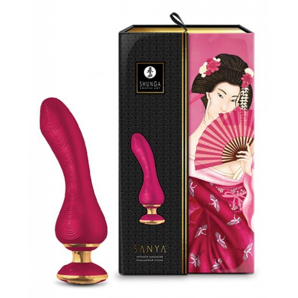 Shunga Sanya Intimate Massager - Raspberry - Luxury