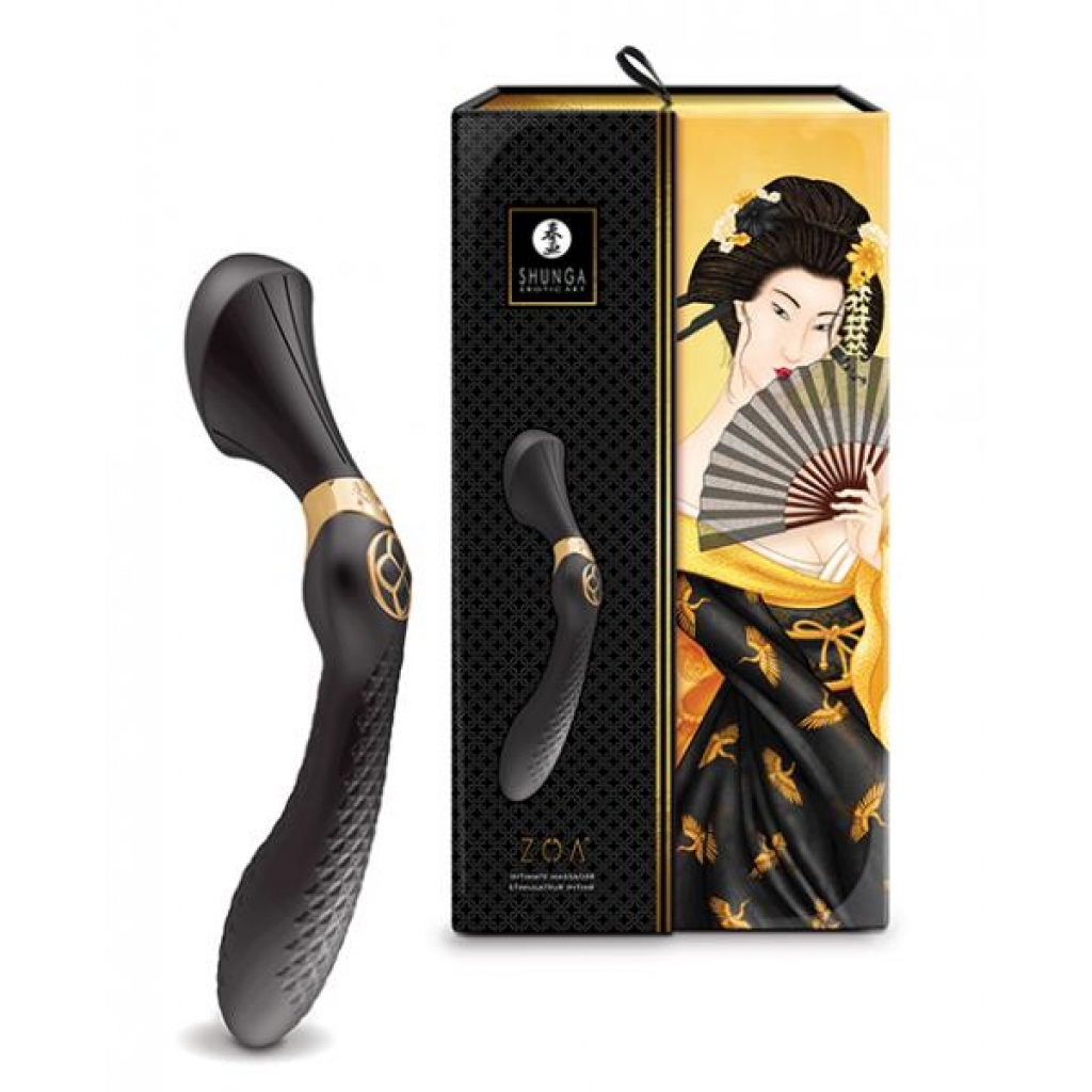 Shunga Zoa Intimate Massager - Black - Body Massagers