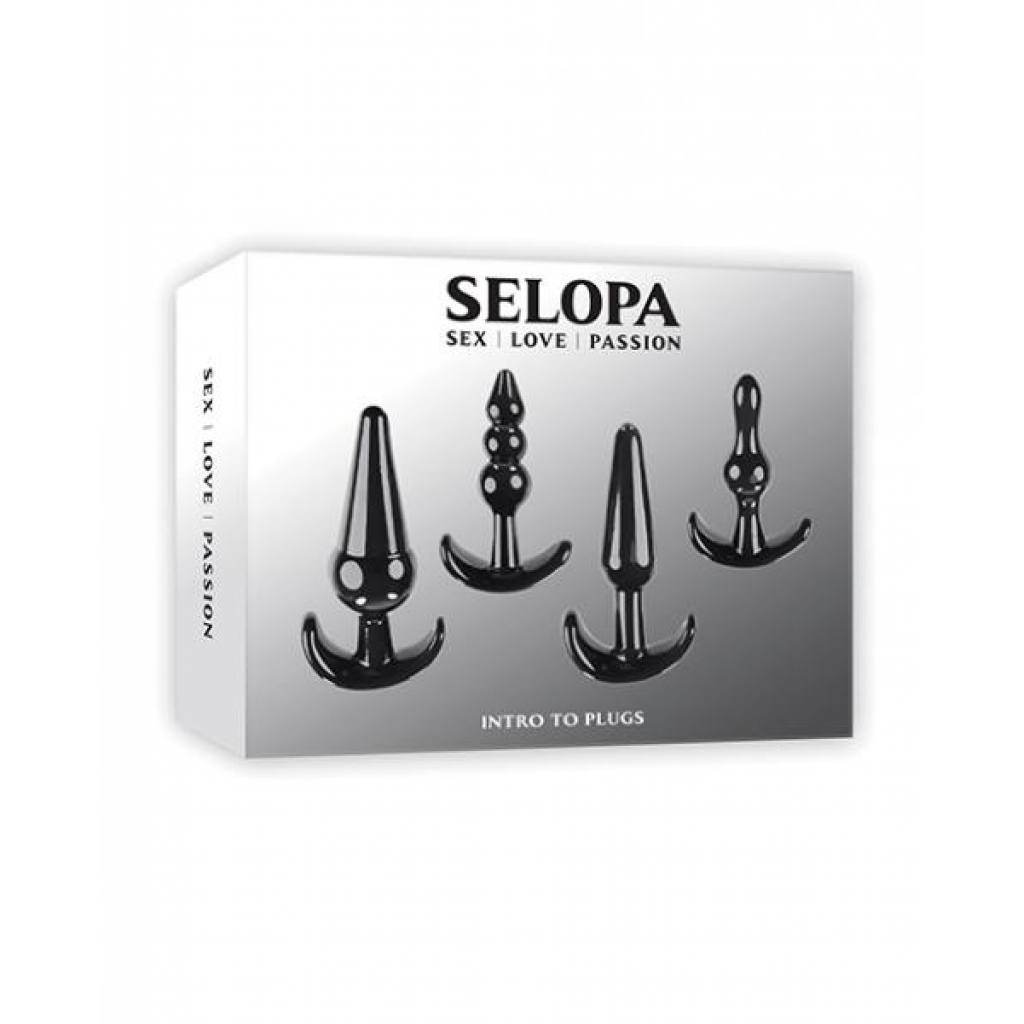 Selopa Intro To Plugs - Black - Anal Trainer Kits