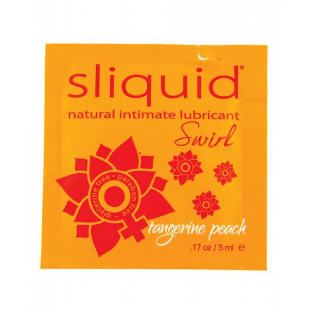 Sliquid Naturals Swirl Lubricant Pillow - .17 Oz Peach - Lubricants