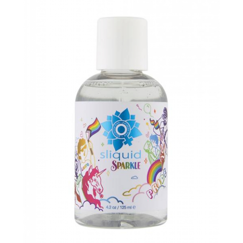 Sliquid Naturals Sparkle Pride Water Based Lube - 4.2 Oz - Anal Lubricants