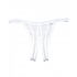 Scalloped Embroidery Crotchless Panty in White