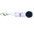 Beaded Clit Clamp With Tweezer Tip Purple - Jewelry