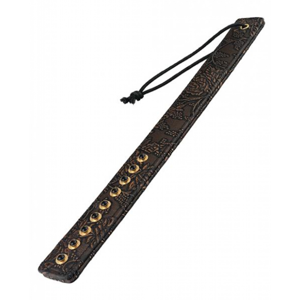 Spartacus Paddle with Gems Brown Floral Print - Paddles