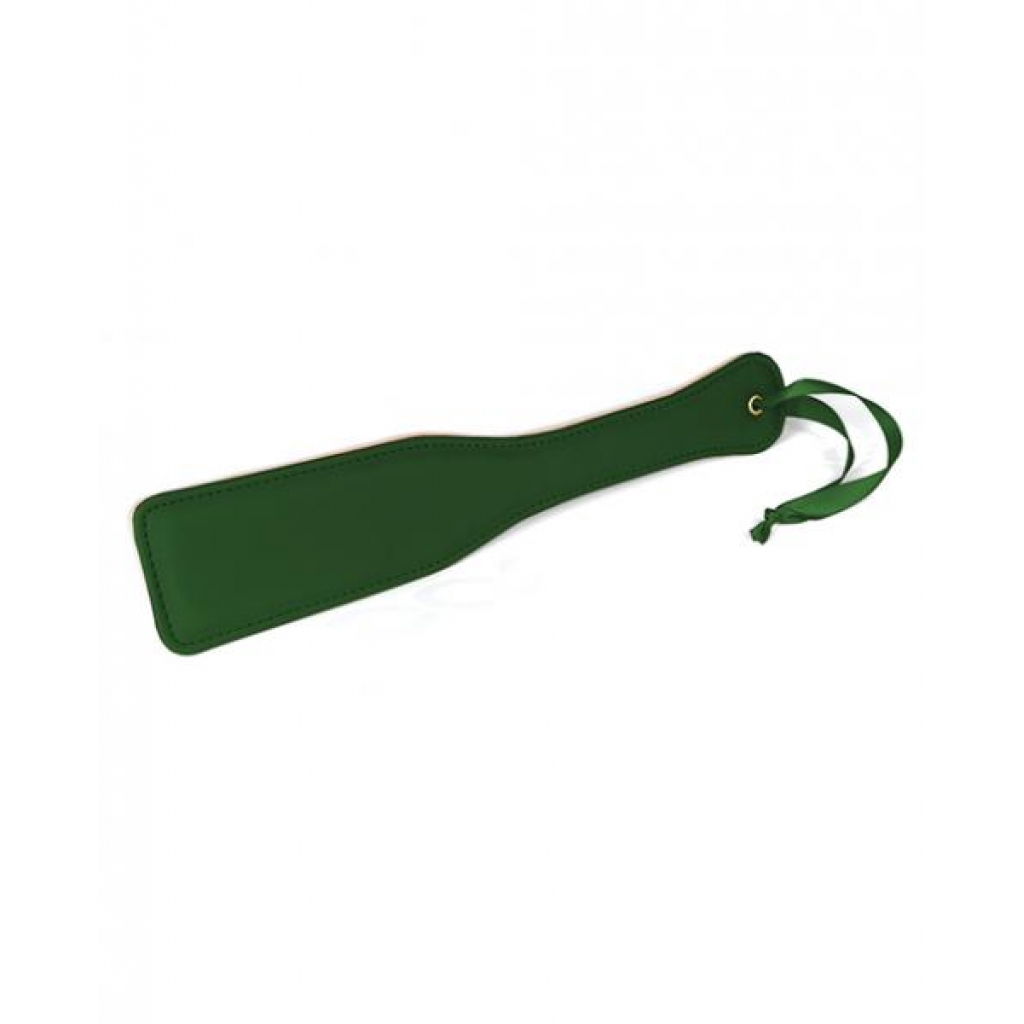 Spartacus Pu Paddle W/reverse Plush - Green - Paddles