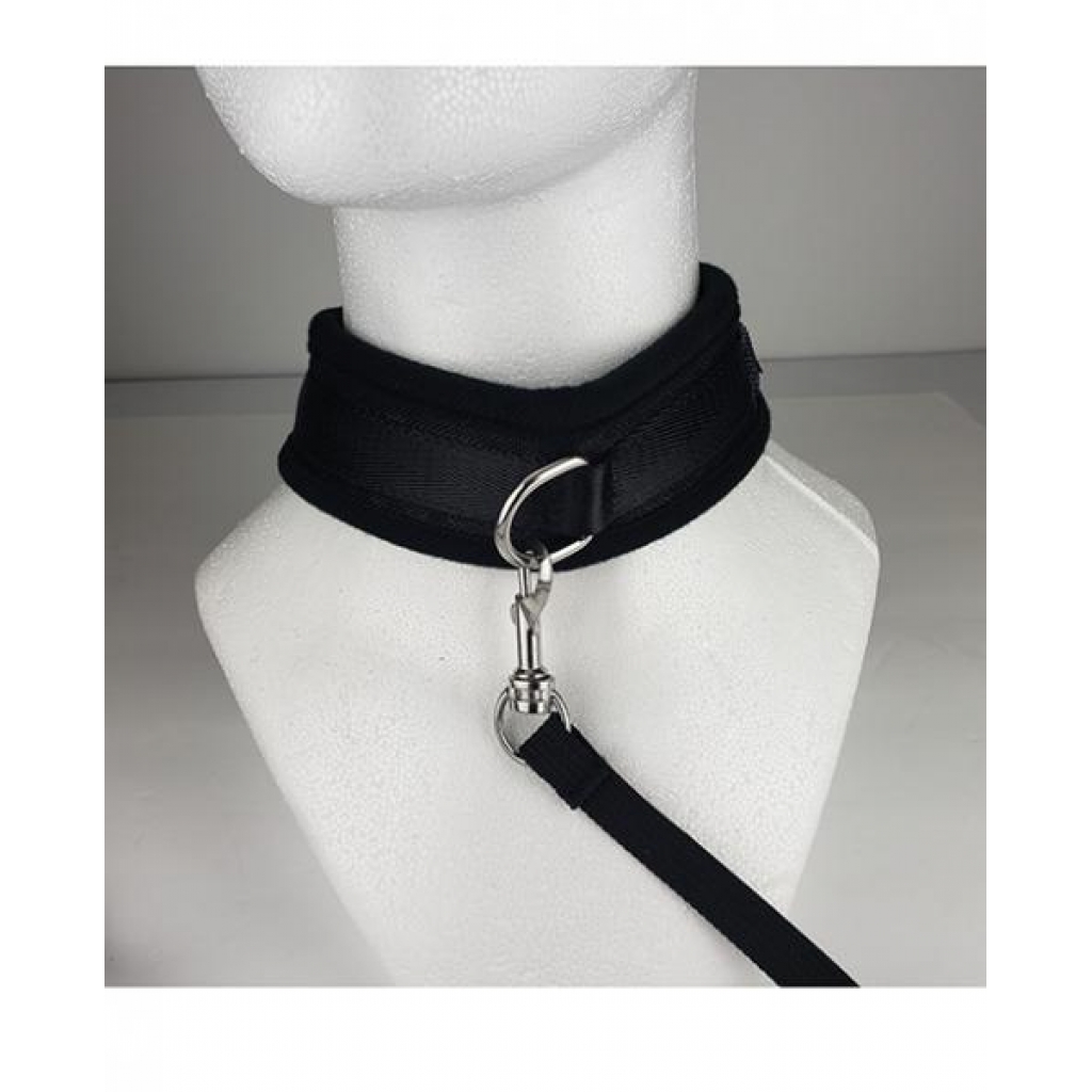 Spartacus Collar & Leash - Neoprene Black - Collars & Leashes