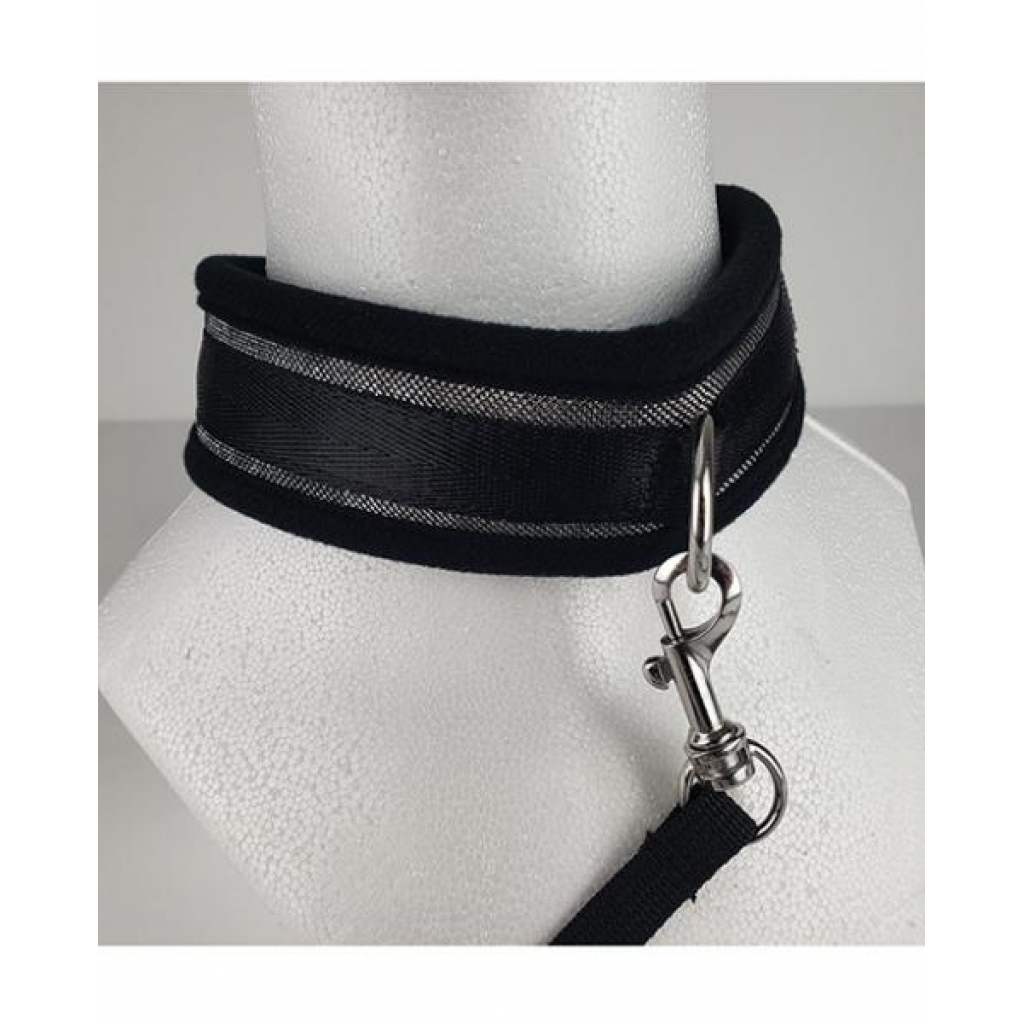 Spartacus Collar & Leash - Neoprene Silver - Collars & Leashes