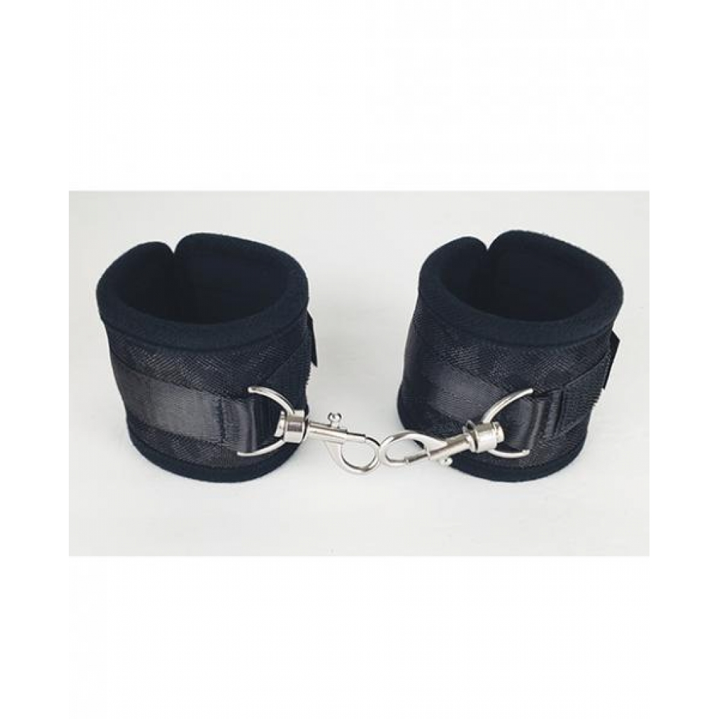 Spartacus Wrist Restraints - Neoprene Black - Handcuffs