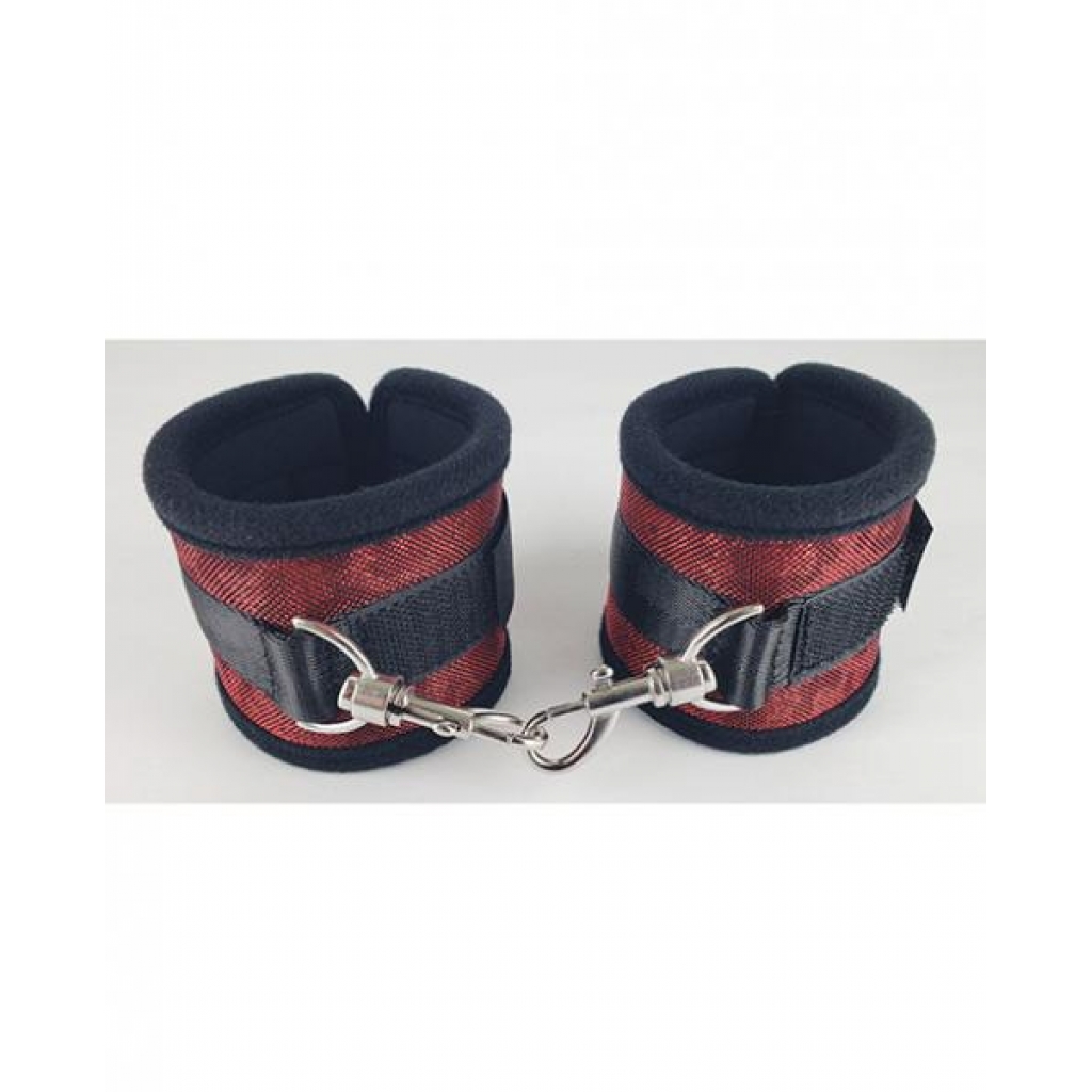 Spartacus Wrist Restraints - Neoprene Red - Handcuffs