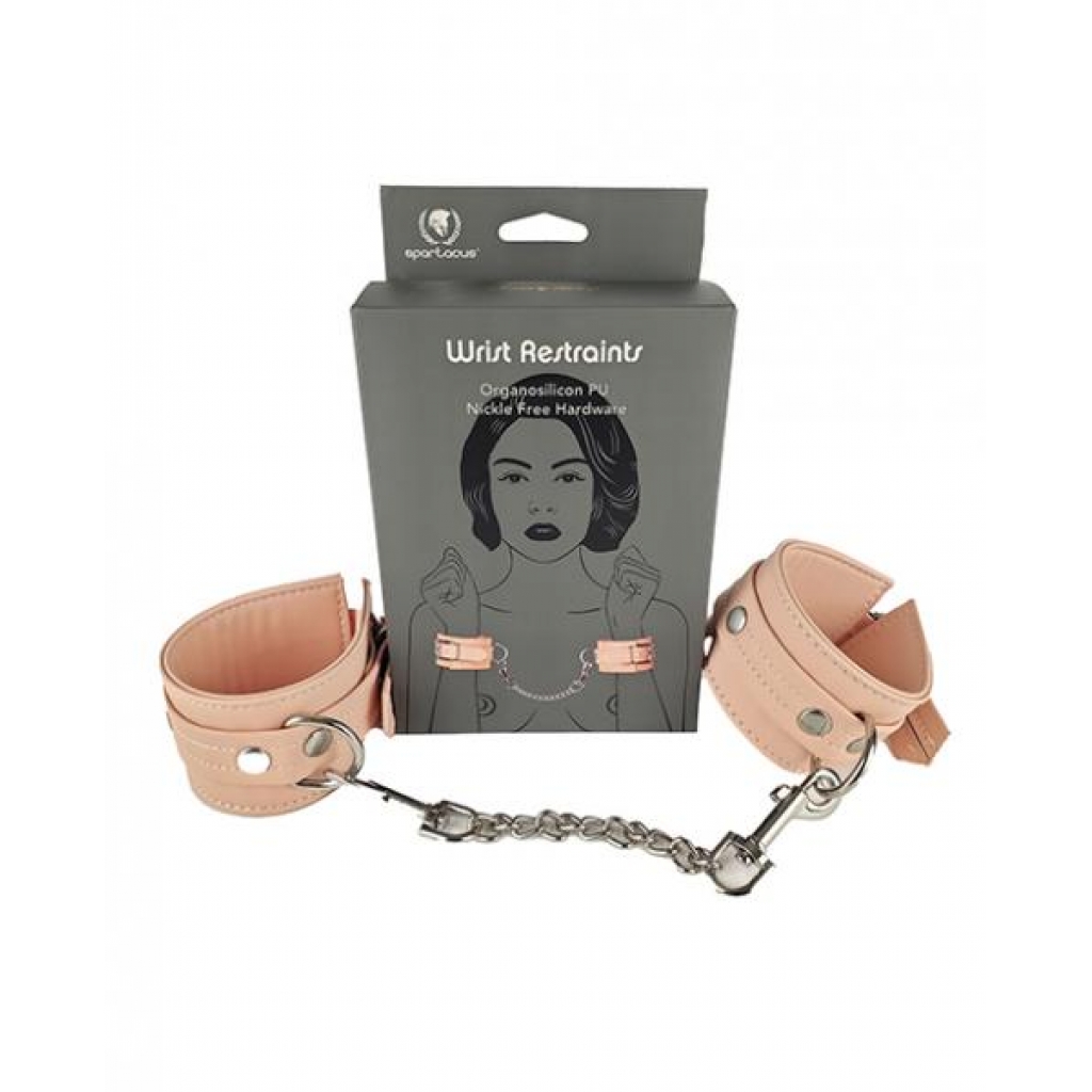 Spartacus Organsilicone Pu Wrist Restraints - Handcuffs