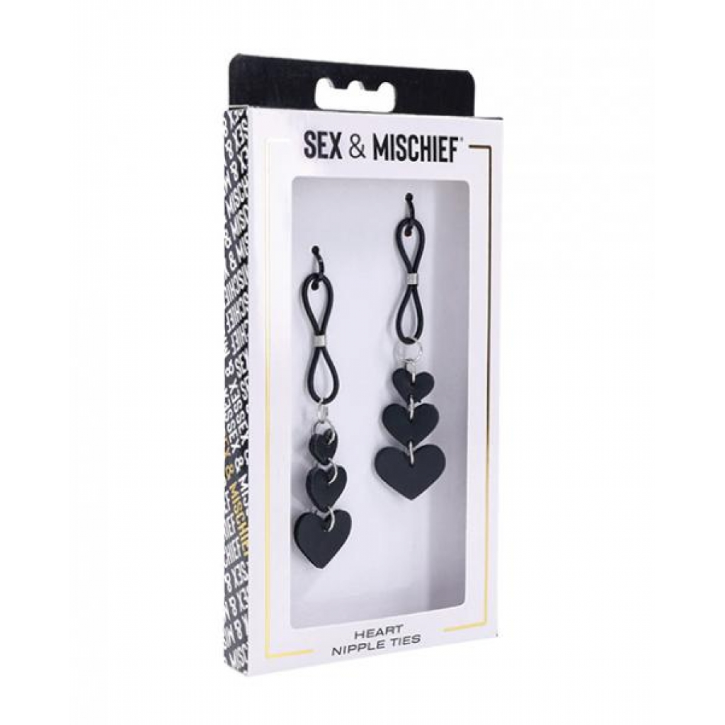 Sex & Mischief Heart Nipple Ties - Nipple Clamps