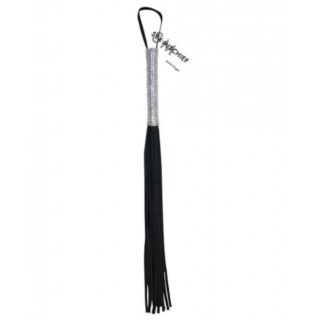 Sex and Mischief Sparkle Flogger Black - Floggers