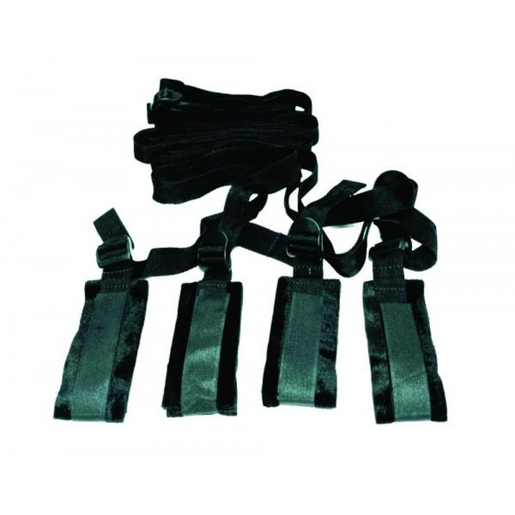 Sex and Mischief Bed Bondage Restraint Kit - Babydolls & Slips