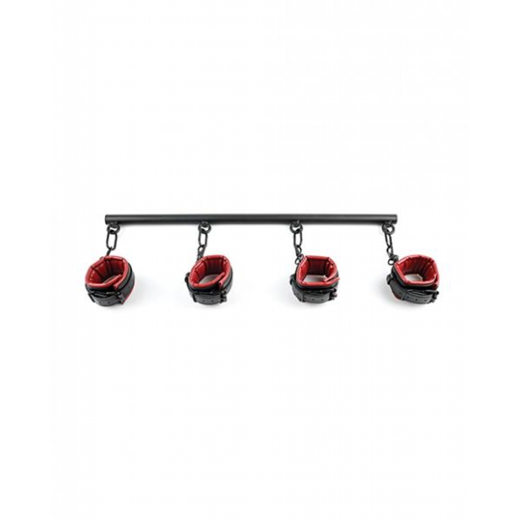 Saffron Spreader Bar & Cuff Set - Red/black - Spreader Bars