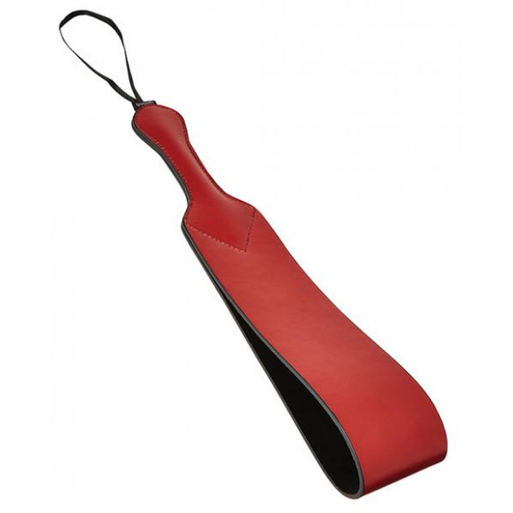 Sportsheets Saffron Loop Paddle Black Red - Paddles