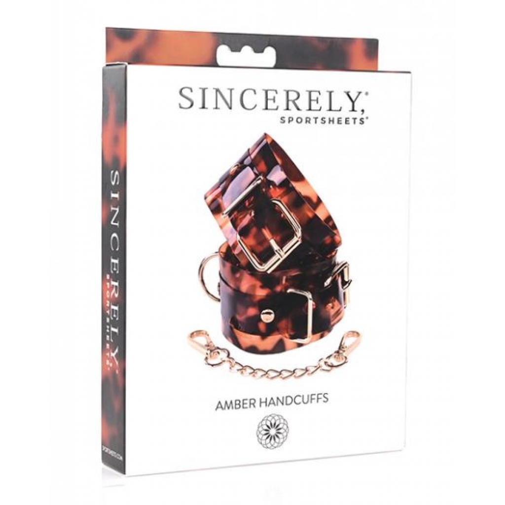 Sincerely Amber Hand Cuffs - Handcuffs