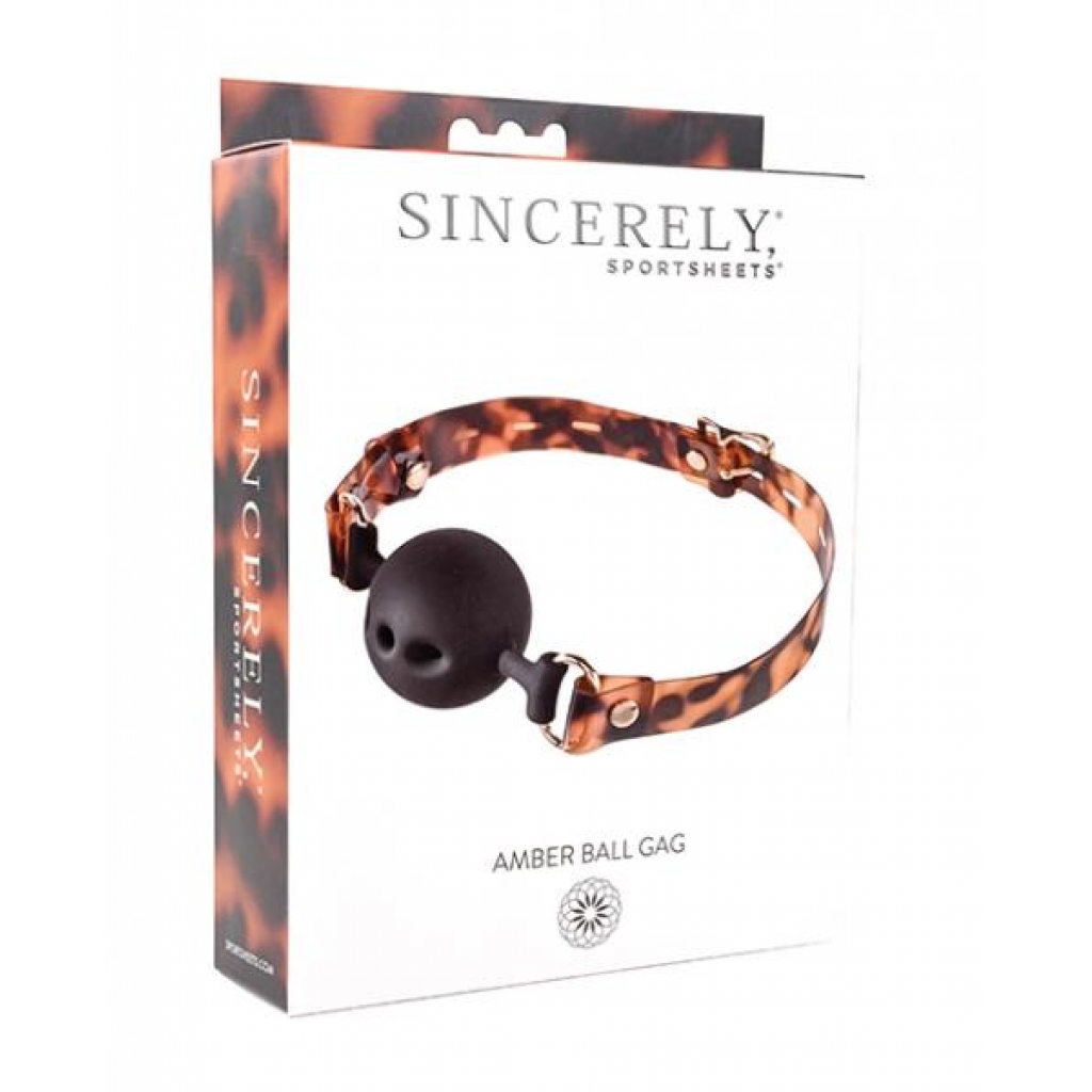 Sincerely Amber Ball Gag - Ball Gags