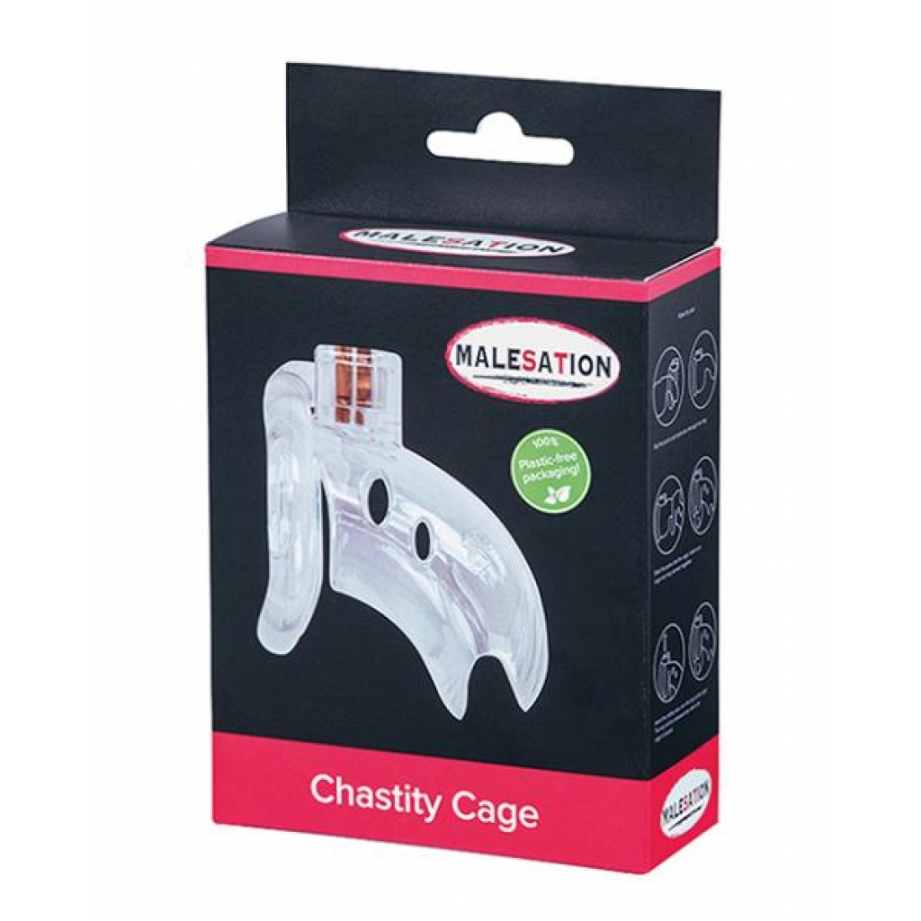 Malesation Chastity Cage - Clear - Chastity & Cock Cages