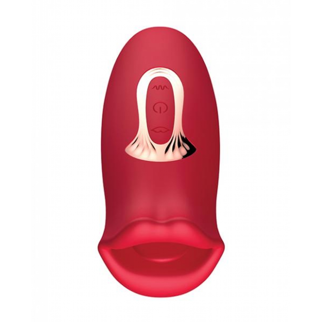 Big Bite Rechargeable Biting Vibrator - Red