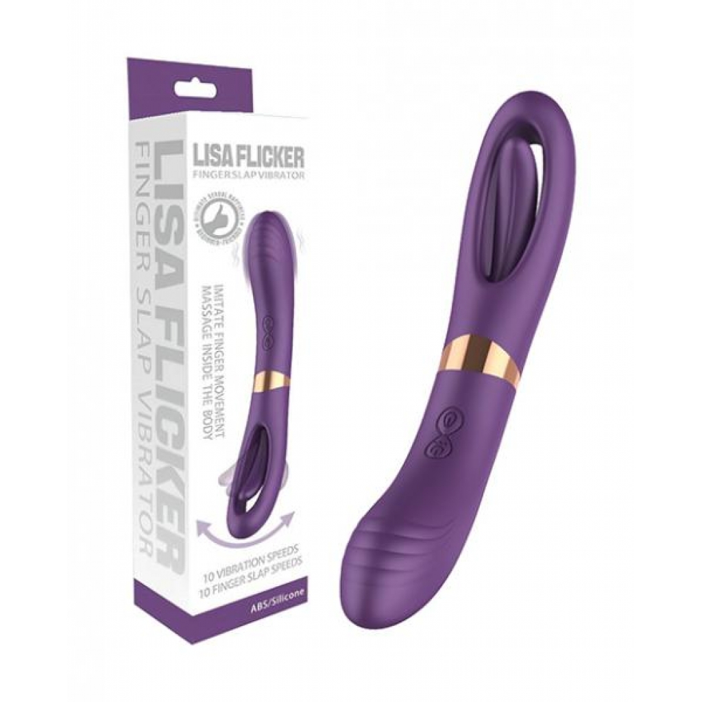 Lisa Flicking G-spot Vibrator - Purple - Body Massagers