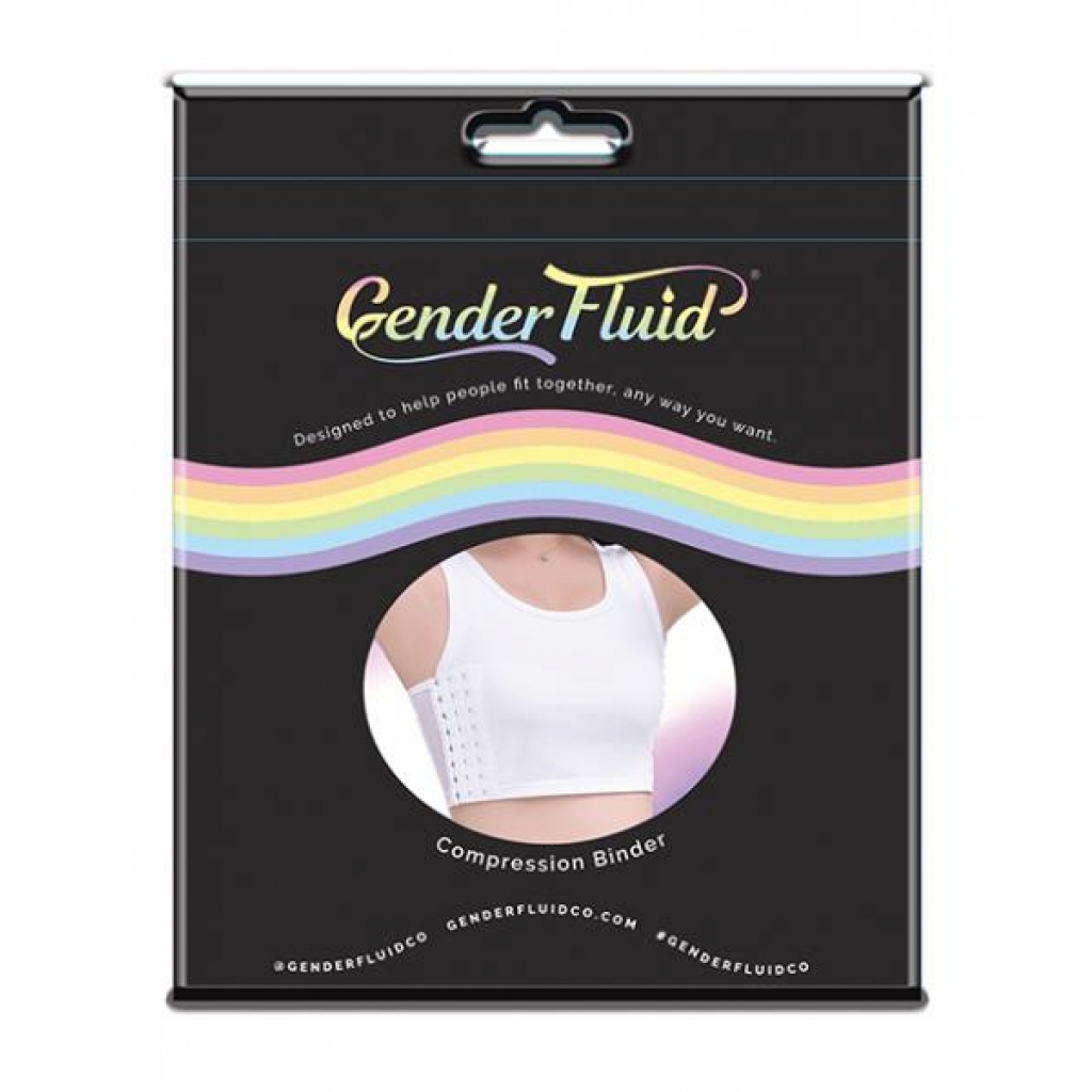 Gender Fluid Chest Compression Binder  - M White - Transgender Wear