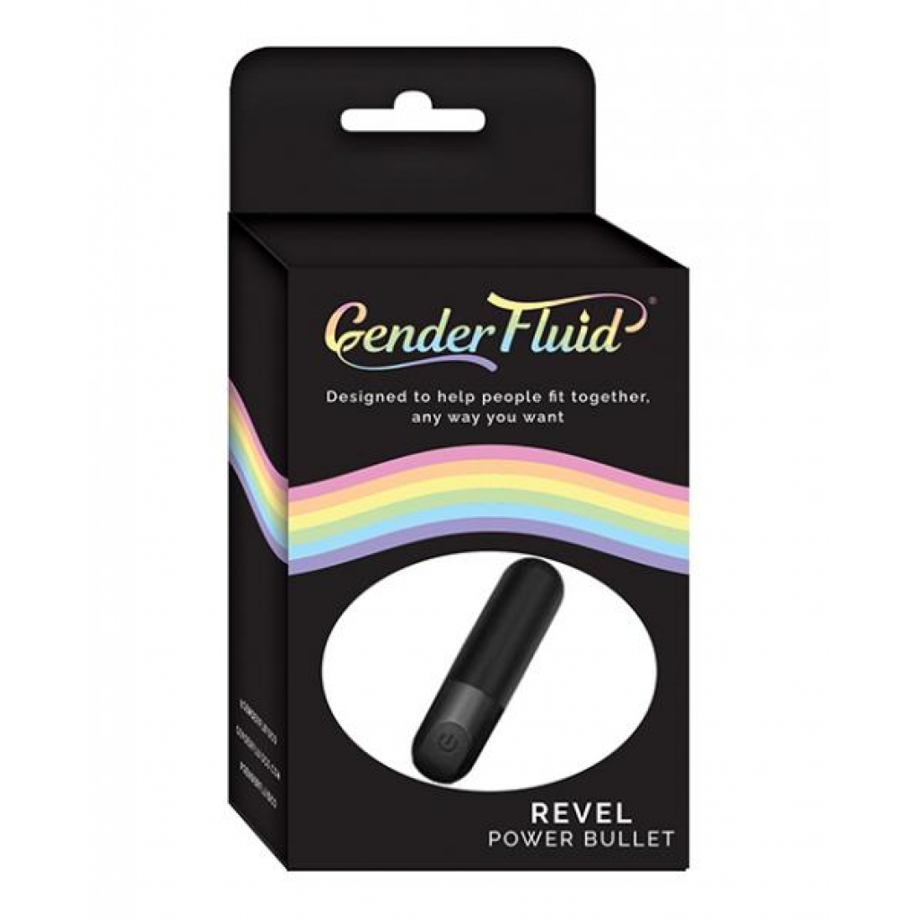 Gender Fluid Revel Power Bullet - Matte Black - Bullet Vibrators