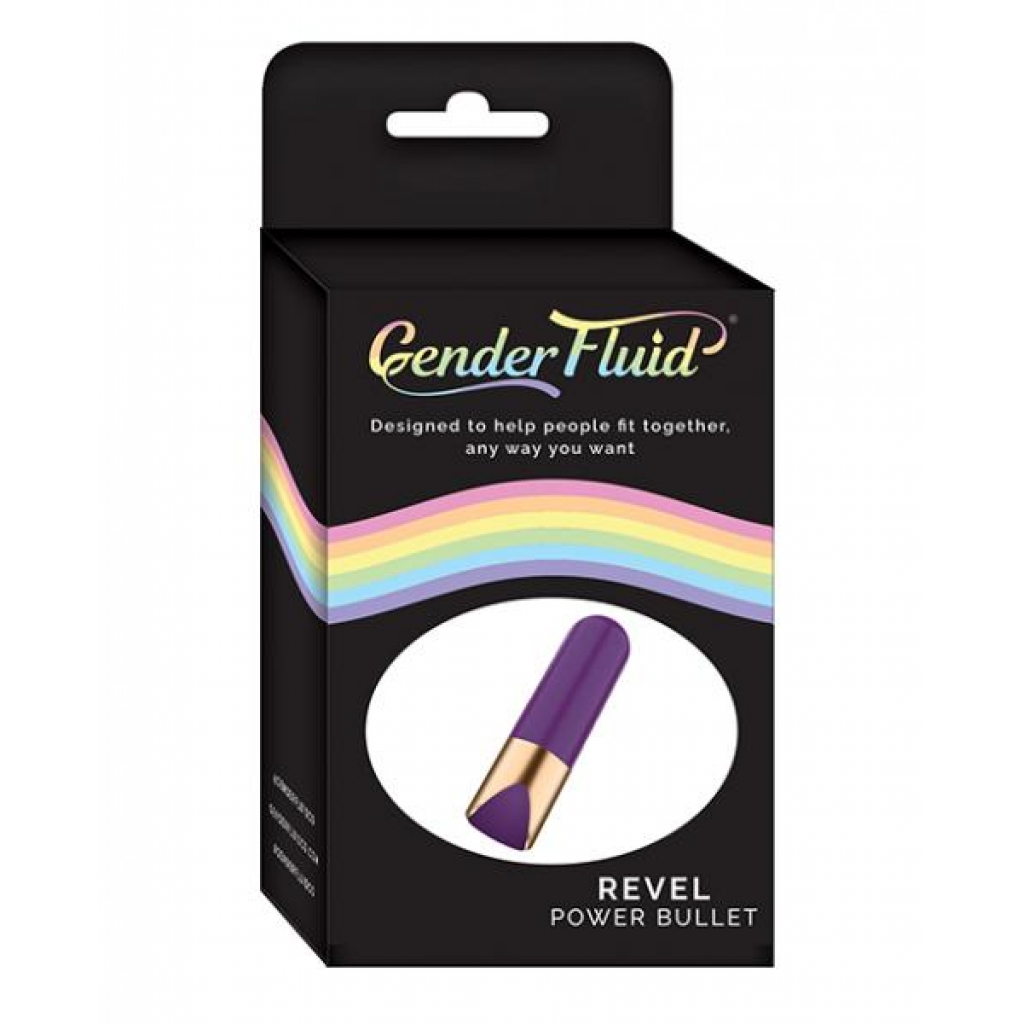 Gender Fluid Revel Power Bullet - Purple - Bullet Vibrators