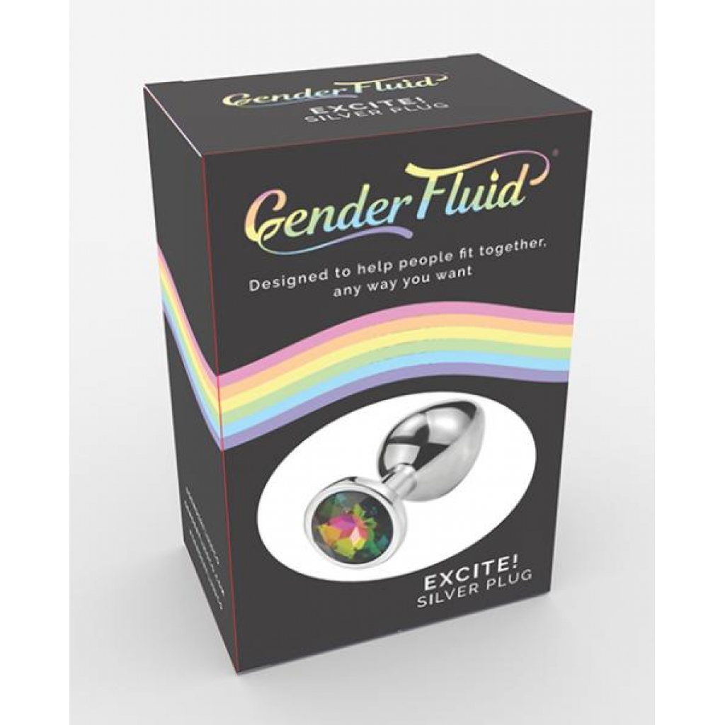 Gender Fluid Excite! Plug - Silver - Anal Plugs