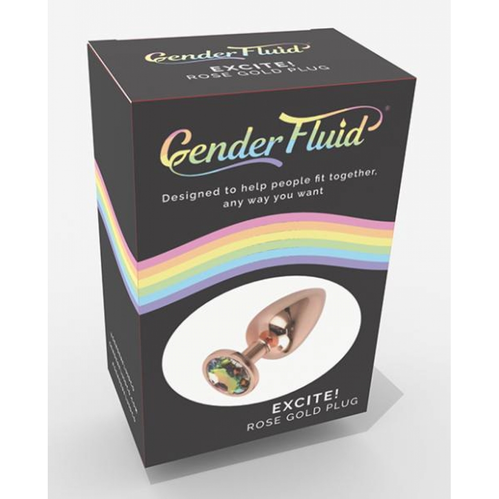 Gender Fluid Excite! Plug - Rose Gold - Anal Plugs