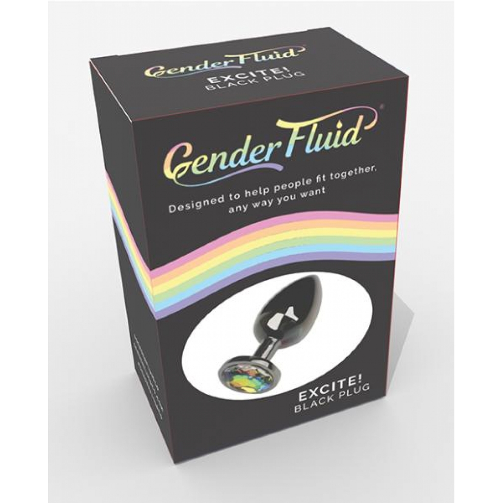 Gender Fluid Excite! Plug - Black - Anal Plugs