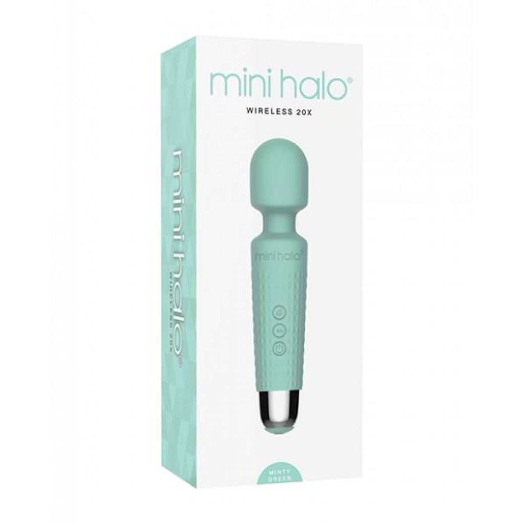 Mini Halo Wireless 20x Wand - Minty Green - Palm Size Massagers