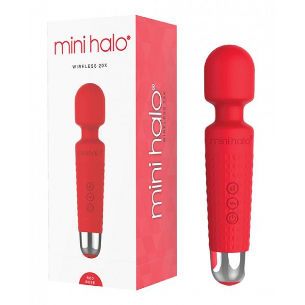 Mini Halo Wireless 20x Wand - Red Rose - Body Massagers