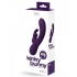 Kinky Bunny Plus Rechargeable Dual Vibe Deep Purple - Rabbit Vibrators