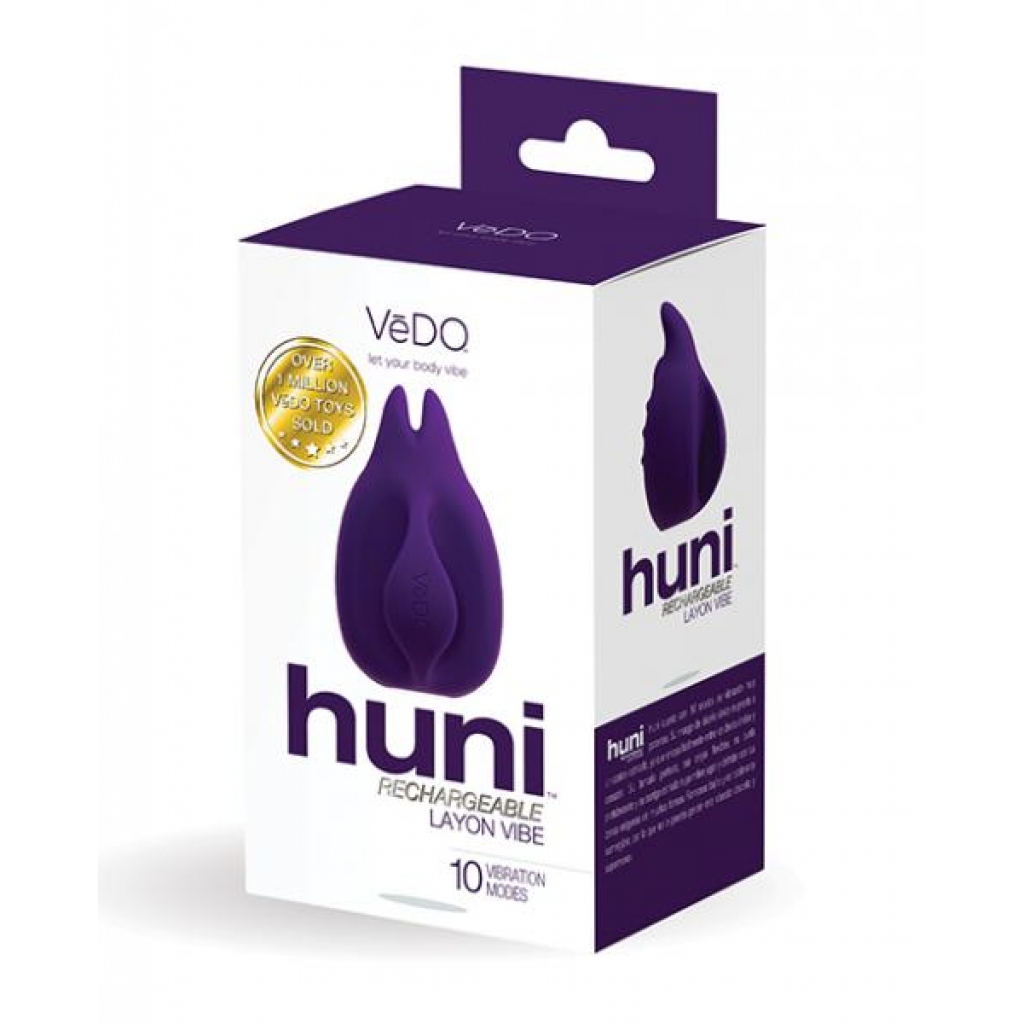 Vedo Huni Rechargeable Finger Vibe - Deep Purple - Finger Vibrators