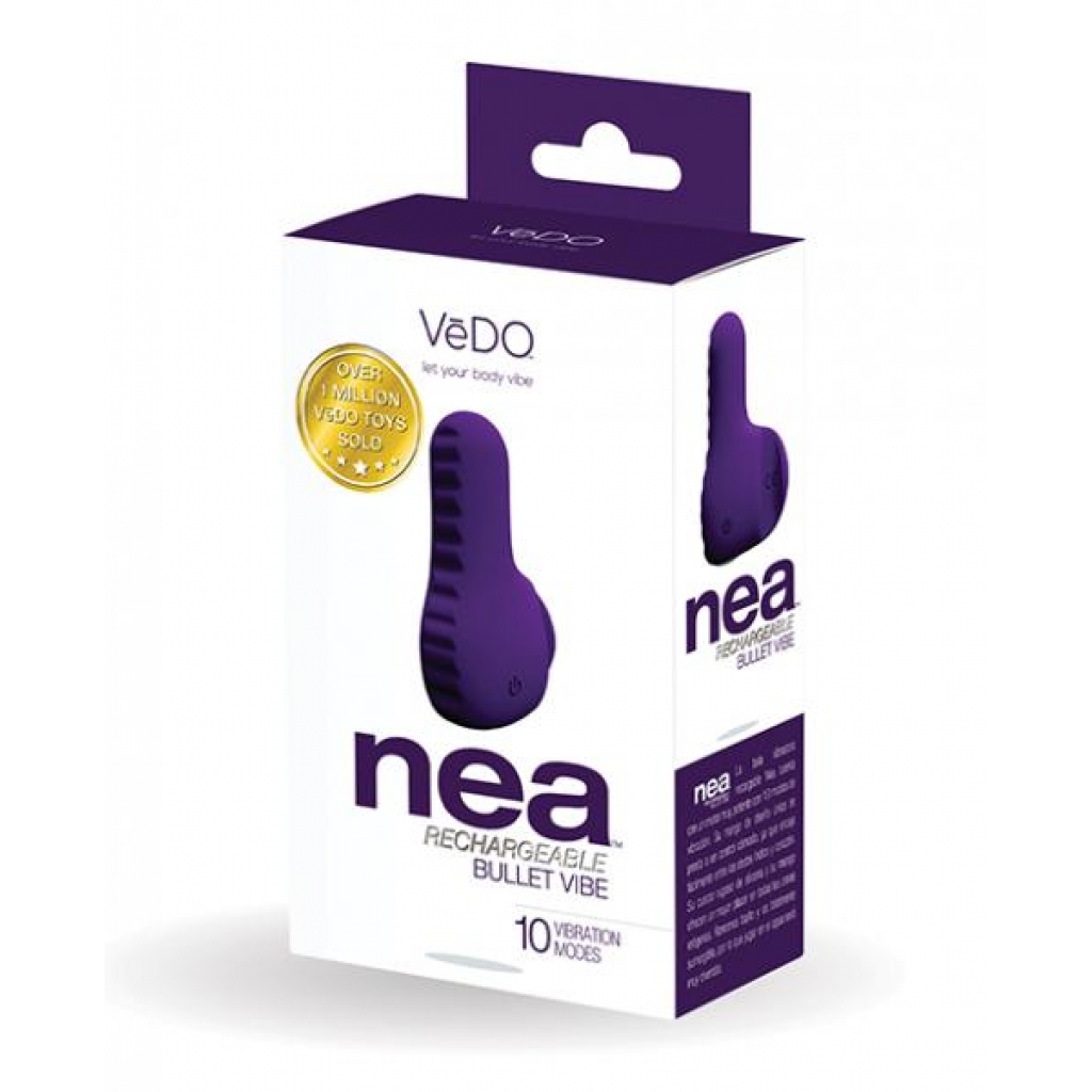 Vedo Nea Rechargeable Finger Vibe - Deep Purple - Finger Vibrators