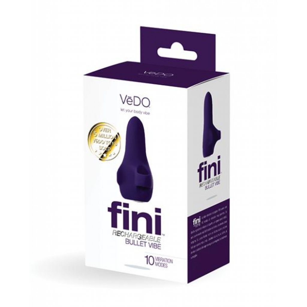 Vedo Fini Rechargeable Bullet Vibe - Purple - Bullet Vibrators