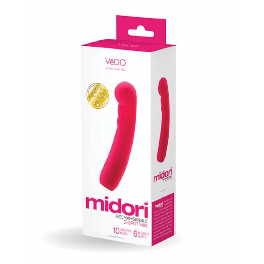 Vedo Midori Rechargeable G Spot Vibe - Foxy Pink - G-Spot Vibrators