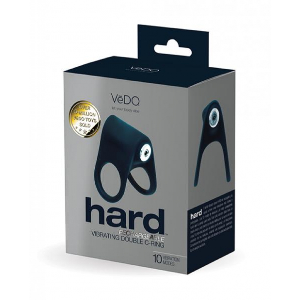 Vedo Hard Rechargeable C-ring - Black - Couples Penis Rings