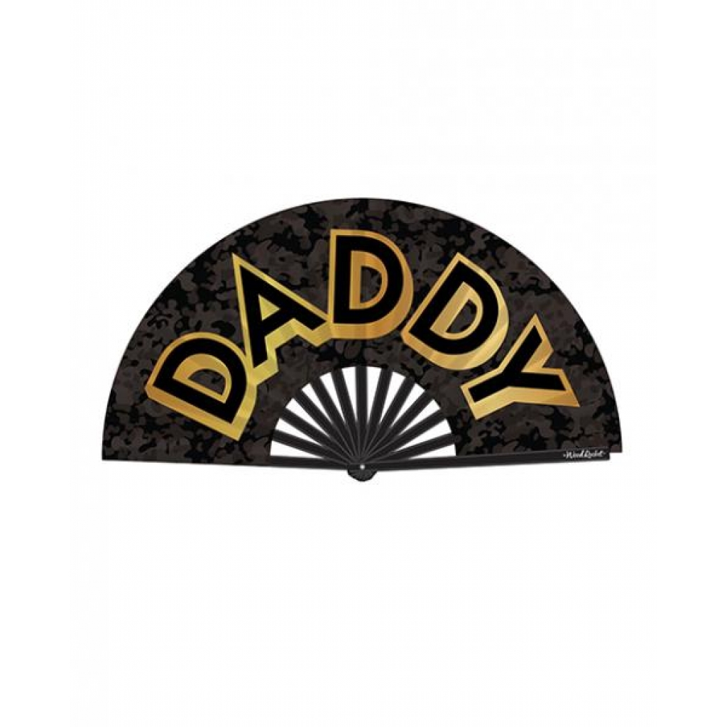 Wood Rocket Daddy Fan - Black/gold - Gag & Joke Gifts