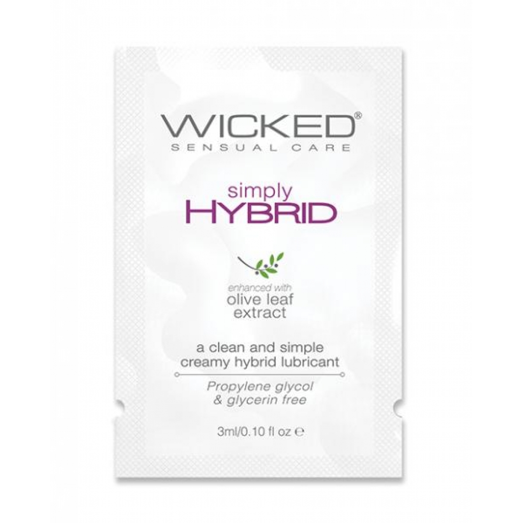 Wicked Sensual Care Simply Hybrid Lubricant - .1 Oz. - Lubricants