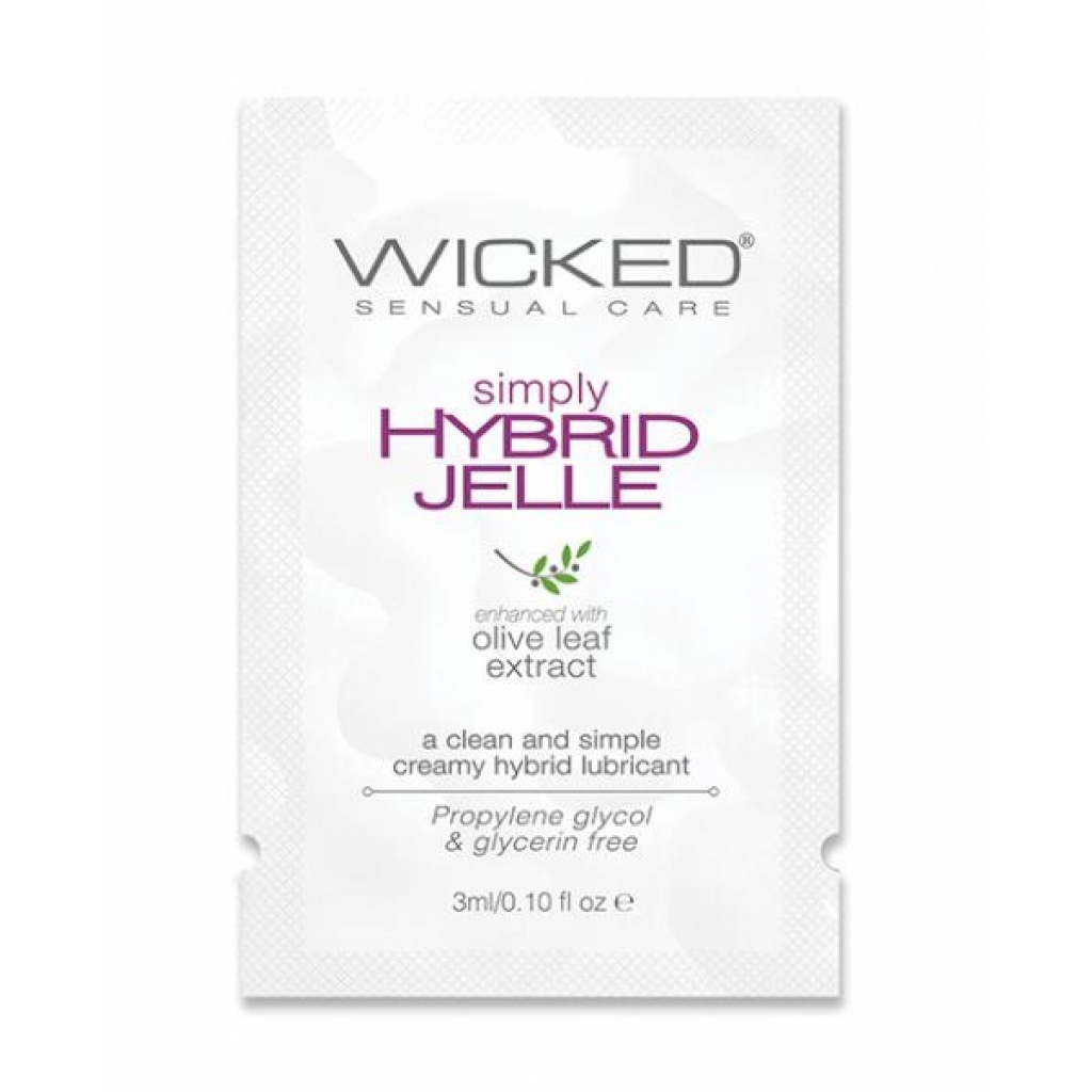 Wicked Sensual Care Simply Hybrid Jelle Lubricant - .1 Oz - Lubricants